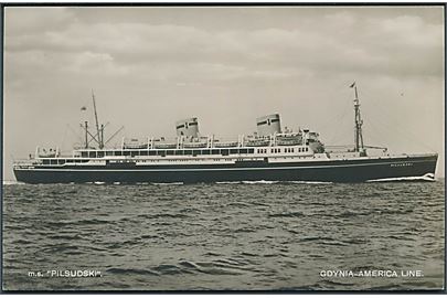 M/S Pilsudski. Gdynia - America Line. U/no. 