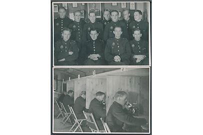 CB Politi i Haderslev under besættelsen. 2 fotografier (6½x9½ cm).