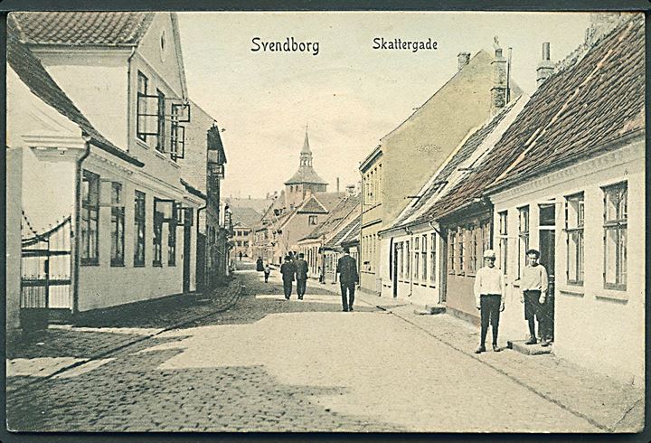 Svendborg, Skattergade. P. Alstrup no. 3413. Kvalitet 7