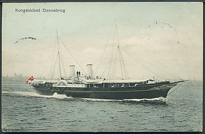 Dansk Marine. P. Alstrup Danmarks Flaade no. 11. Kongeskibet Dannebrog. Kvalitet 8