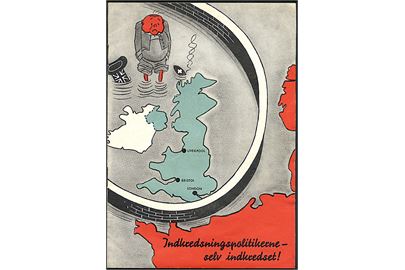 Tysk propagandaskrift Indkredsningspolitikerne - selv indkredset! - formular C/2263 - 12 sider med illustrationer. 