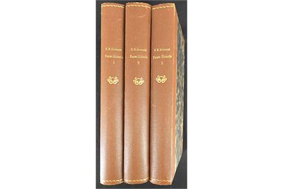 Fanøs Historie af N. M. Kromann. 3 bind 1933-34 med indgående beskrivelser bl.a. færgeriet, postvæsen, handel og søfart. 470+543+462 sider. 