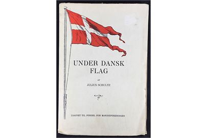 Under dansk Flag af Julius Schultz. Beskrivelse af togter med marinens skibe til bl.a. Dansk Vestindien, Færøerne og Grønland. 127 sider.