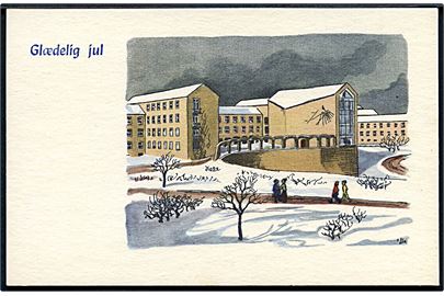 Ille Winkelhorn: Aarhus, Universitetet. Glædelig Jul. Stenders, Aarhus u/no. 