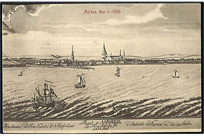 Aarhus Aar c: 1755. Warburgs Forlag. D. B. i gl dage no. 1. 