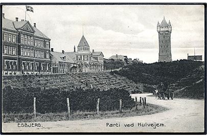 Esbjerg. Parti ved Hulvejen. Stenders no. 13052. 