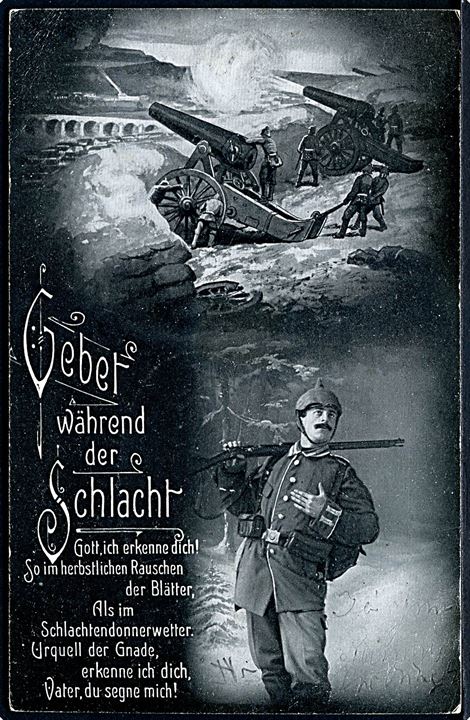 Ufrankeret feltpostkort stemplet K.D.Feldpostexp. 13. Res. Div. d. 2.11.1916 til Guderup, Kr. Sonderburg.