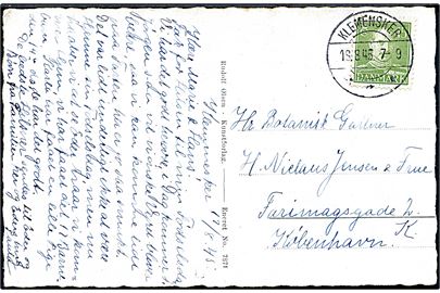 15 øre Chr. X på brevkort annulleret med brotype IIc Klemensker d. 18.8.1945 til København.