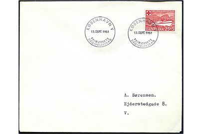 25+5 øre Jutlandia på FDC fra København d. 13.9.1951.