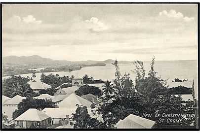 Dansk Vestindien. View of Christiansted, St. Croix. A. Lauridsen, serie 19. 