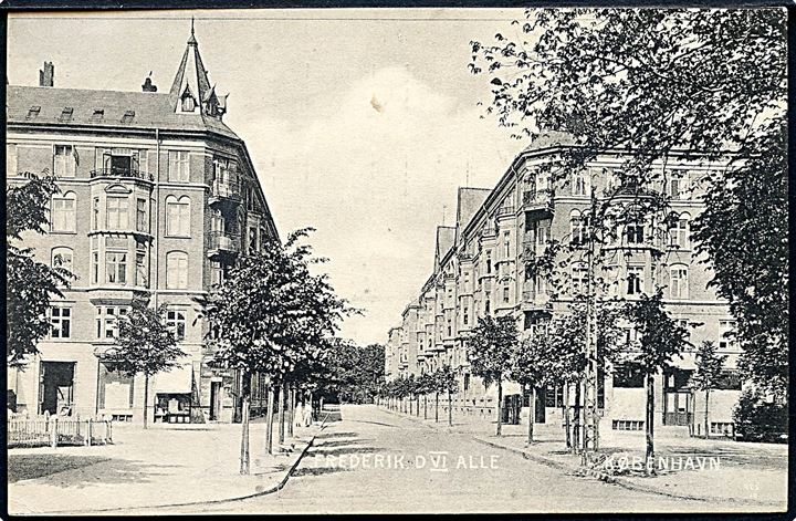 København. Frederik D VI Allé. D. L. C. no. 925. 