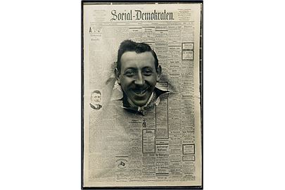 Social-Demokraten 1909. Avishilsen. Fotokort u/no.