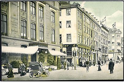 København, Kongens Nytorv med Café a Porta og automobil med nr.-plade K383. GM no. 3173