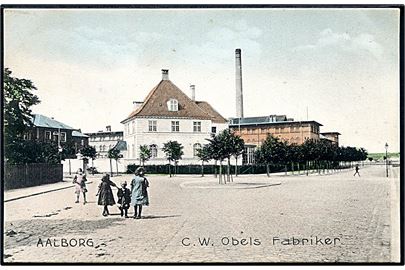 Aalborg. C. W. Obels Fabrikker. Stenders no. 2848. (Har været opklæbet). 