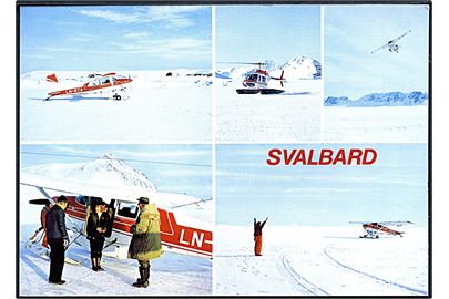 Norge. Svalbard. Flytrafik på Svalbard. Knut Aüne no. M-6175-7. 