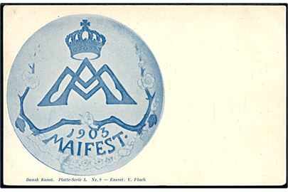 Platte Maifest 1903. Dansk Kunst. Platte Serie I, no. 9. 