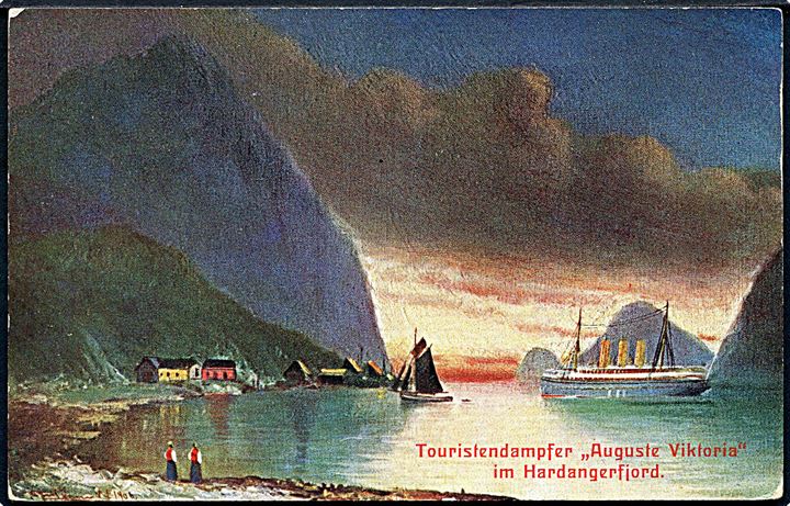 Auguste Viktoria, S/S, i Hardangerfjord. T.S.N. no. 615.