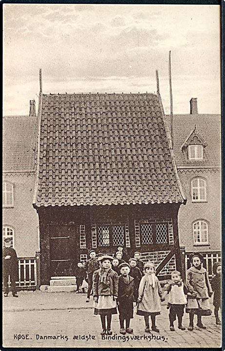 Køge. Danmarks ældste Bindingsværkhus. Stenders no. 7408. 