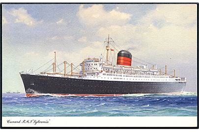 Sylvania, M/S, Cunard Lines. No. B1158.