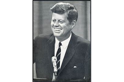 Præsident J. F. Kennedy. Mindekort i forb. med Kennedy's besøg i Bonn d. 23.6.1963.
