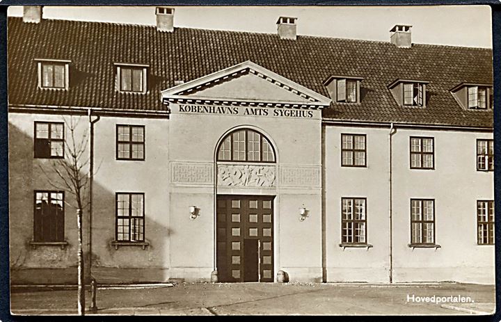 København. Amts Sygehuset. Hovedportalen. P. H. Sonne u/no. 