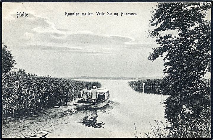 Holte. Kanalen mellem Vejle Sø og Furesøen. Peter Alstrups no. 7397. 