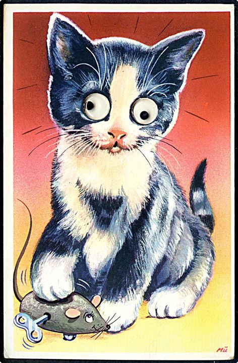 Mü: Kat har fanget legetøjsmusen. Rulle Øjne. U/no. 