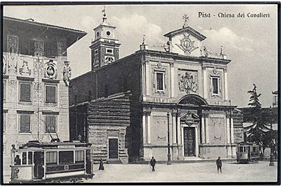 Italien. Pisa. Chiesa dei Cavalieri. Med sporvogne. O. Scari Atti no. 22831. 