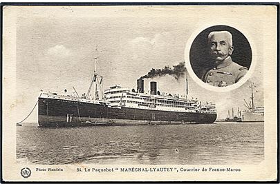 Marechal Lyautey, S/S, dampskib mellem Frankrig og Marokko. No. 84.