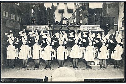 Sommerrevyen 1907, scenebillede fra 2. akt. Stenders no. 11255.