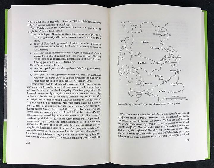 Da Sønderjylland blev delt 1918-1920 af Troels Fink. Værk i tre bind; I Forberedelsen (288 s.), II Grænsestriden (208 s.) og III Afstemningerne og genforeningen januar til juli 1920 (256 s.). Udgivet af Institut for Grænseregionsforskning, Aabenraa 1978-1979.
