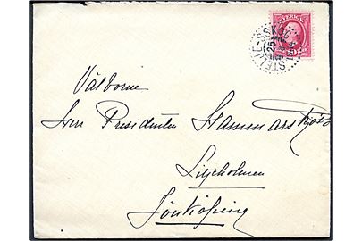 10 öre Oscar II på brev annulleret med bureaustempel Stelje - Sskog d. 25.8.1904 til Jönköping.
