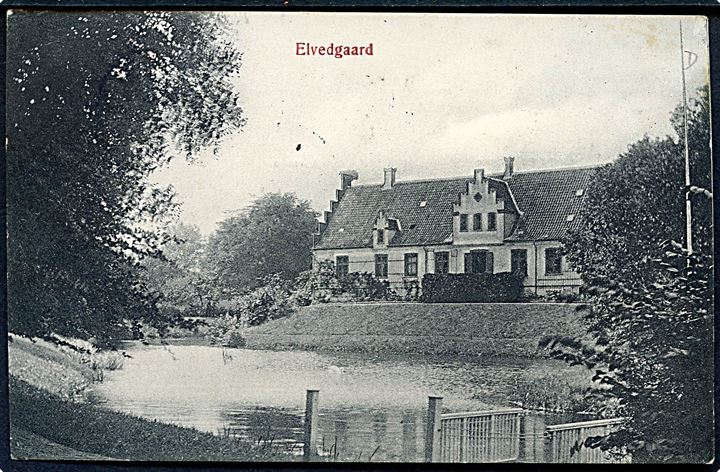 5 øre Fr. VIII på brevkort (Elvedgaard) annulleret med stjernestempel HAARSLEV og sidestemplet Aarup JB.P.E. d. 16.1.1911 til Aarup.