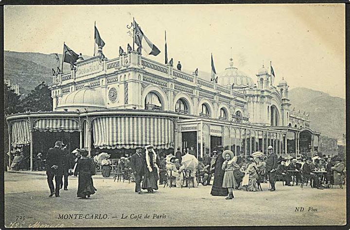 Café de Paris i Monte-Carlo. ND no. 725.