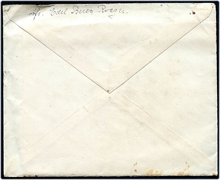 Ufrankeret feltpostbrev med indhold dateret i Roager d. 6.3.1917 til sønderjysk soldat på kasserne i Hannover. Rødt censurstempel: Ü.-K. Tondern.
