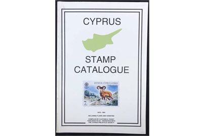 Cyprus Stamp Catalogue 1878-1991. Specialkatalog med varianter. 295 sider + tillæg.