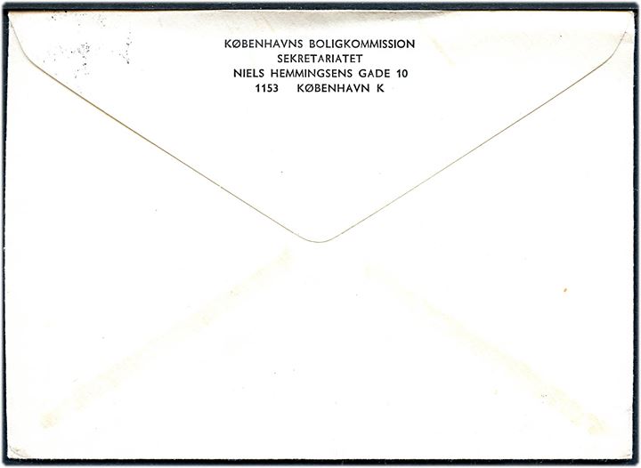 3,50 kr. Rigsvåben med perfin (Københavns Kommune) på lokalt anbefalet brev i København d. 11.12.1975.