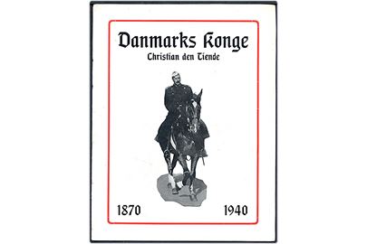 Danmarks Konge Christian den Tiende 1870 - 1940. Lille illustreret 8 siders brochure i forbindelse med jubilæumsfilmen fra Palladium 1940.