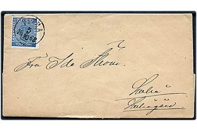 12 öre Våben på brev fra Piteå d. 5.10.1868 til Luleå.