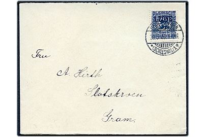 20 øre 1. Zone udg. på brev annulleret Hadersleben *(Schleswig)1a d. 30.5.1920 til Gram.
