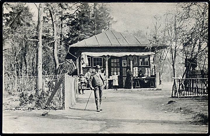 Charlottenlund, traktørstedet Constantia’s kiosk med salg af postkort. Constantia u/no. Kvalitet 8