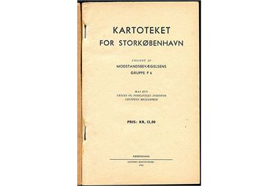 Bovrup-kartoteket: Kartoteket for Storkøbenhavn udgivet af Modstandsbevægelsens Gruppe P6, København 1946. 158 sider hæftet. Sjælden fortegnelse over medlemmer af DNSAP i pæn kvalitet.