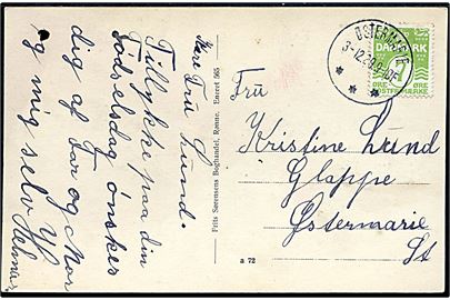 7 øre Bølgelinie på lokalt brevkort (Hotel Finnedalen, Bornholm) annulleret med brotype IIIb Østermarie d. 3.12.1929.
