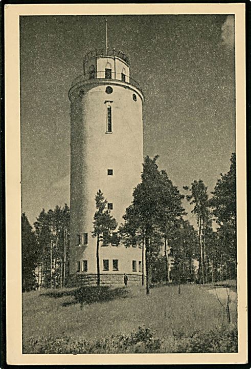 Lappeenranta vandtårn. Frankeret med 9 mk. og 15 mk. annulleret Kuopio d. 15.6.1949 til Danmark.
