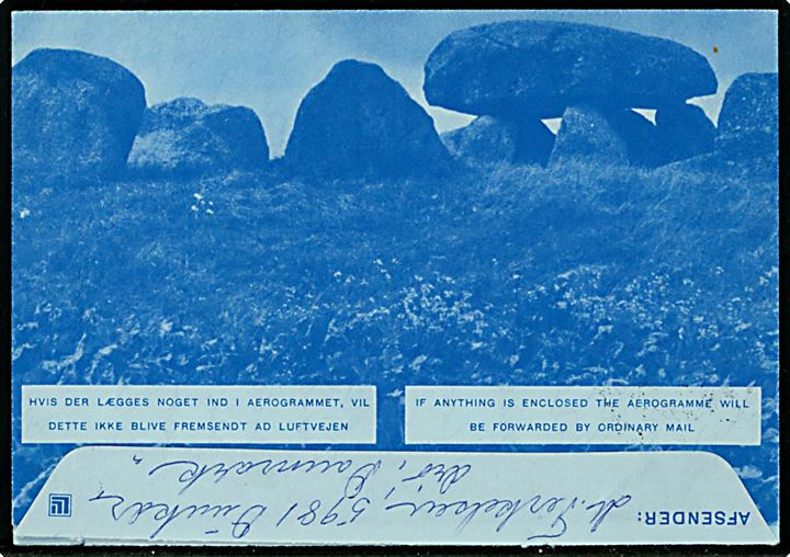 90 øre FN Jubilæum på privat illustreret korrespondancekort fra Dunkær d. 17.2.1971 til River Falls, USA.