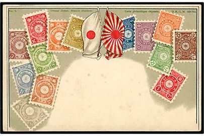 Frimærkekort Japan. Ottmar Zieher no. 4.