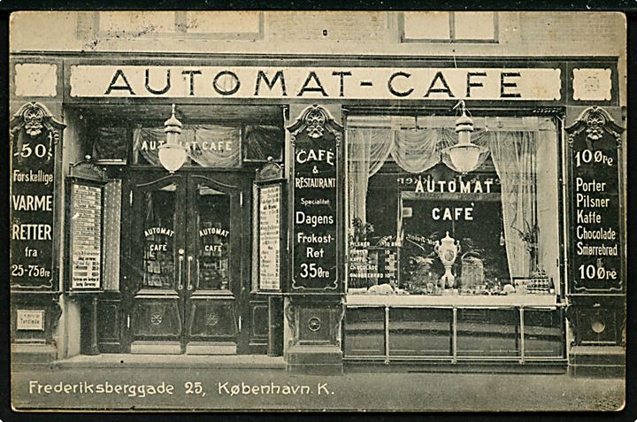 Frederiksberggade 25 Automat-Café. F. M. no. 542. Kvalitet 7