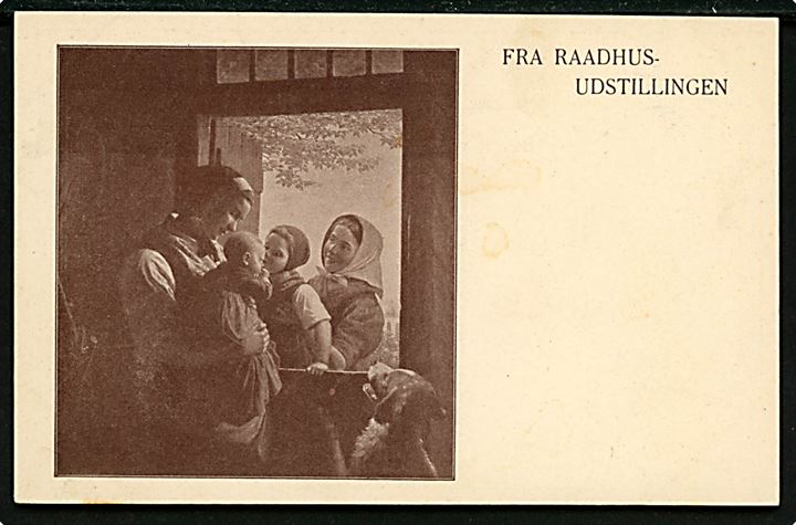 Raadhusudstillingen 1901: “Landbokvinder med børn” efter maleri. U/no. Kvalitet 8