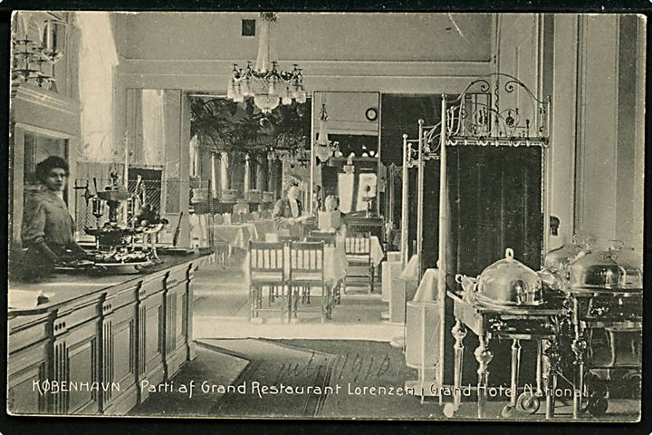Vesterbros Passage “Hotel National” - Grand Restaurant Lorenzen. Stenders no. 14097. Kvalitet 7