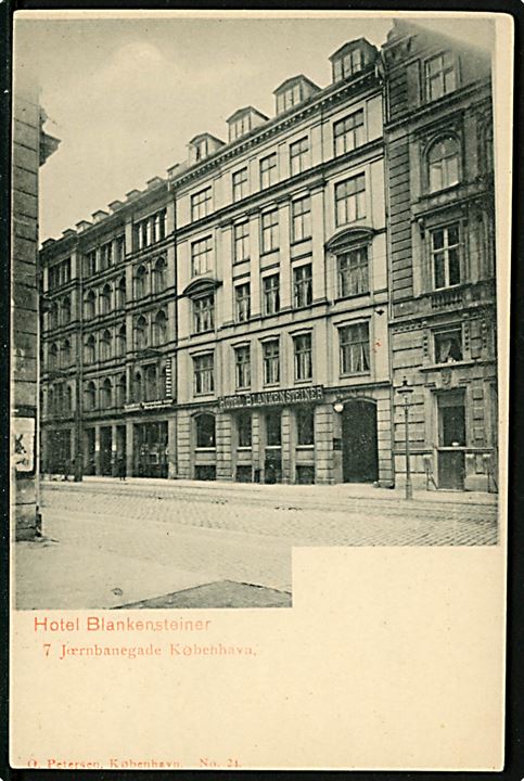 Jernbanegade 7 Hotel Blankensteiner. U/no. Kvalitet 8